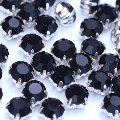 Glass Round Sew On Rhinestones With Silver Claw Flatback For Crafts 200pcs 4mm - Picture 16 of 44