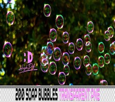 200 SOAP BUBBLES TRANSPARENT PNG DIGITAL PHOTOSHOP OVERLAYS BACKDROPS BACKGROUND