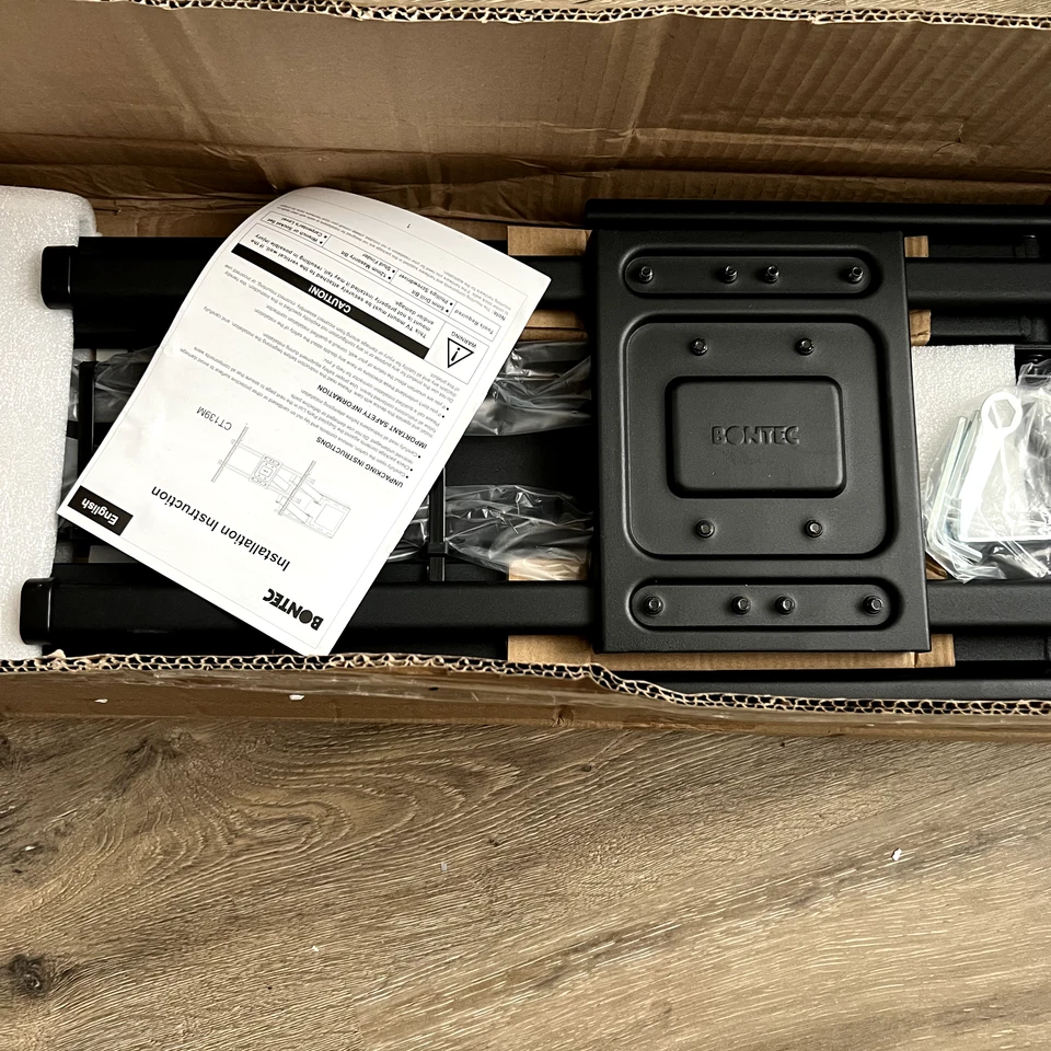 32"- 75" TV Wall Mount Bracket Extra Long Arm Tilt Swivel Rotate Full Motion - Image 3 of 4