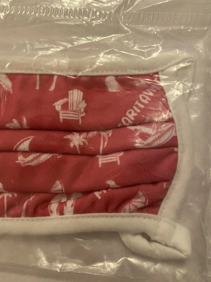 Máscara facial Margaritaville rosa oscuro unisex algodón elástico nueva con etiquetas en paquete Foto 2 de 4