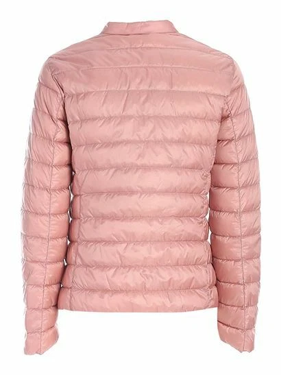 NEW Max Mara Leisure Lisa Channel Quilted Down Jacket Pink size 16