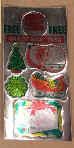 COCA~COLA (3) THREE VINTAGE BOTTLE HANGERS ~ FREE CHRISTMAS TAGS - Picture 4 of 4