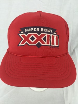 Super Bowl XXIII 1988 Vintage Mesh Snapback Hat by Winston San Francisco 49ers 