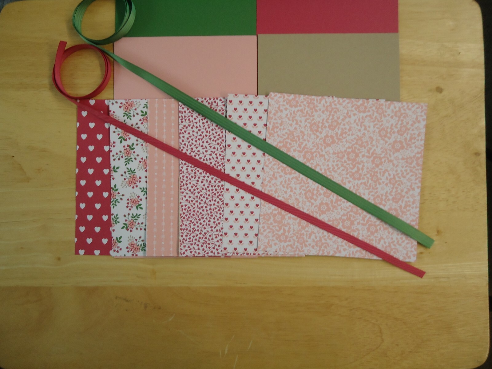 Stampin Up LOVE BLOSSOMS II 6 X 6" VALENTINE'S Designer Paper Card Kit Ribbon