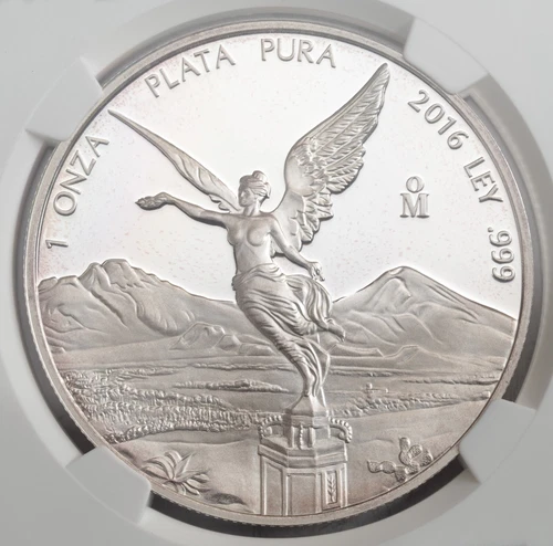 2016, Mexico. Proof Silver 1 Onza "Libertad" Coin. 13,250 Pcs! NGC PF-65 UC!