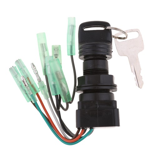 Ignition Key Switch 37110-92E01 Assembly Replacement Fit for Suzuki Outboard - Foto 5 di 12