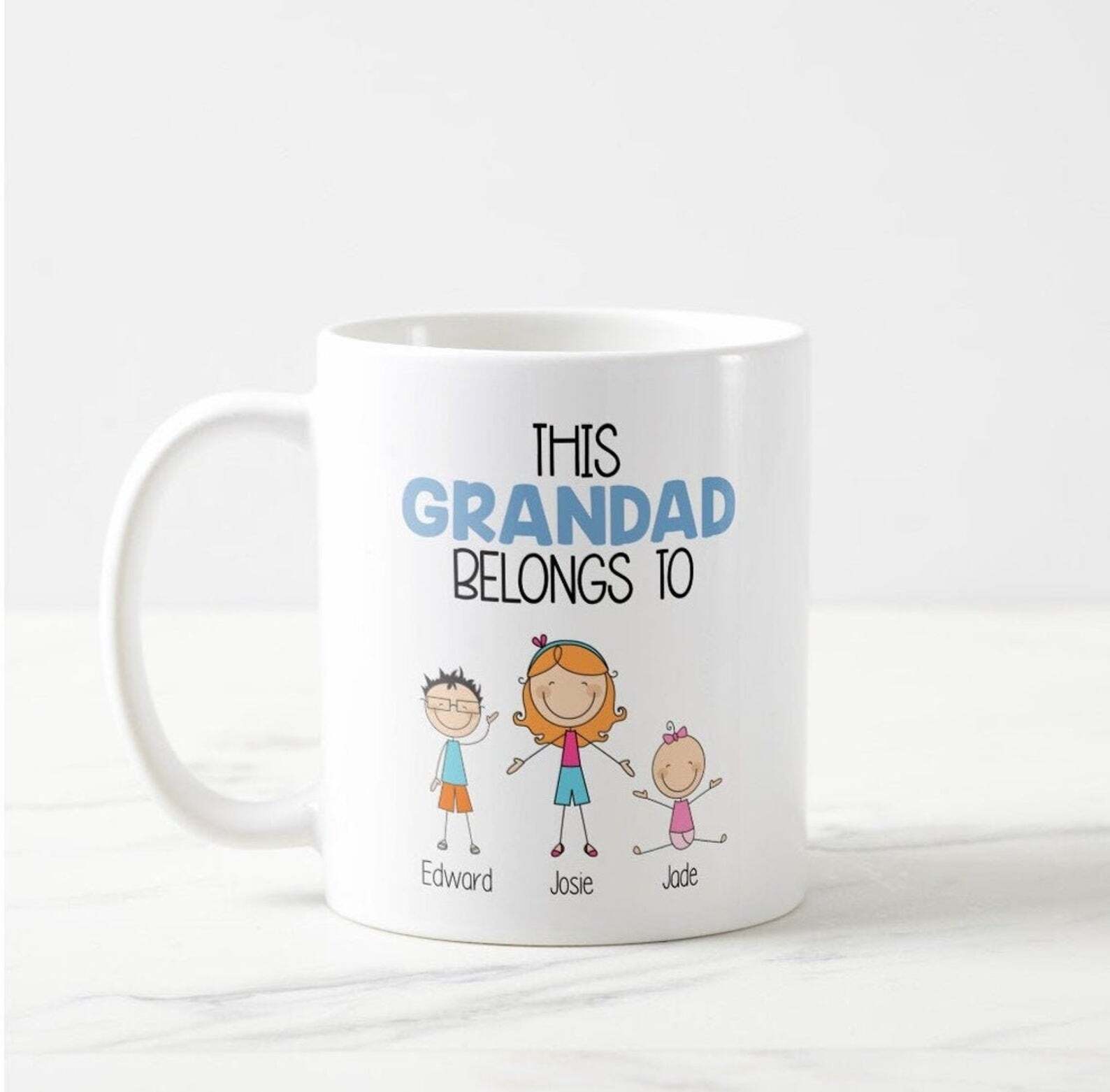This Grandad Belongs To Mug Choose Any Title Grandad Bampi Gramps Grampy Granda