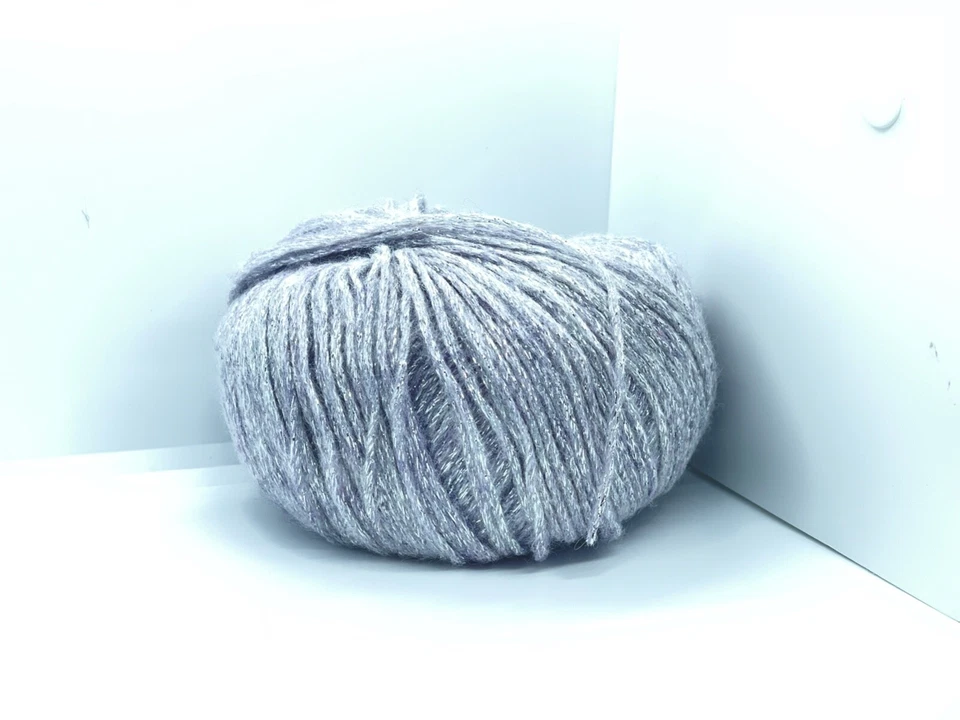 Cadena metálica Silver Grey Night Star 67953 hilos de hielo mezcla de lana DK 50 g 218 años Foto 2 de 4