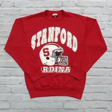 Vintage Stanford Cardinal Football Crew Neck Sweatshirt Made in USA
