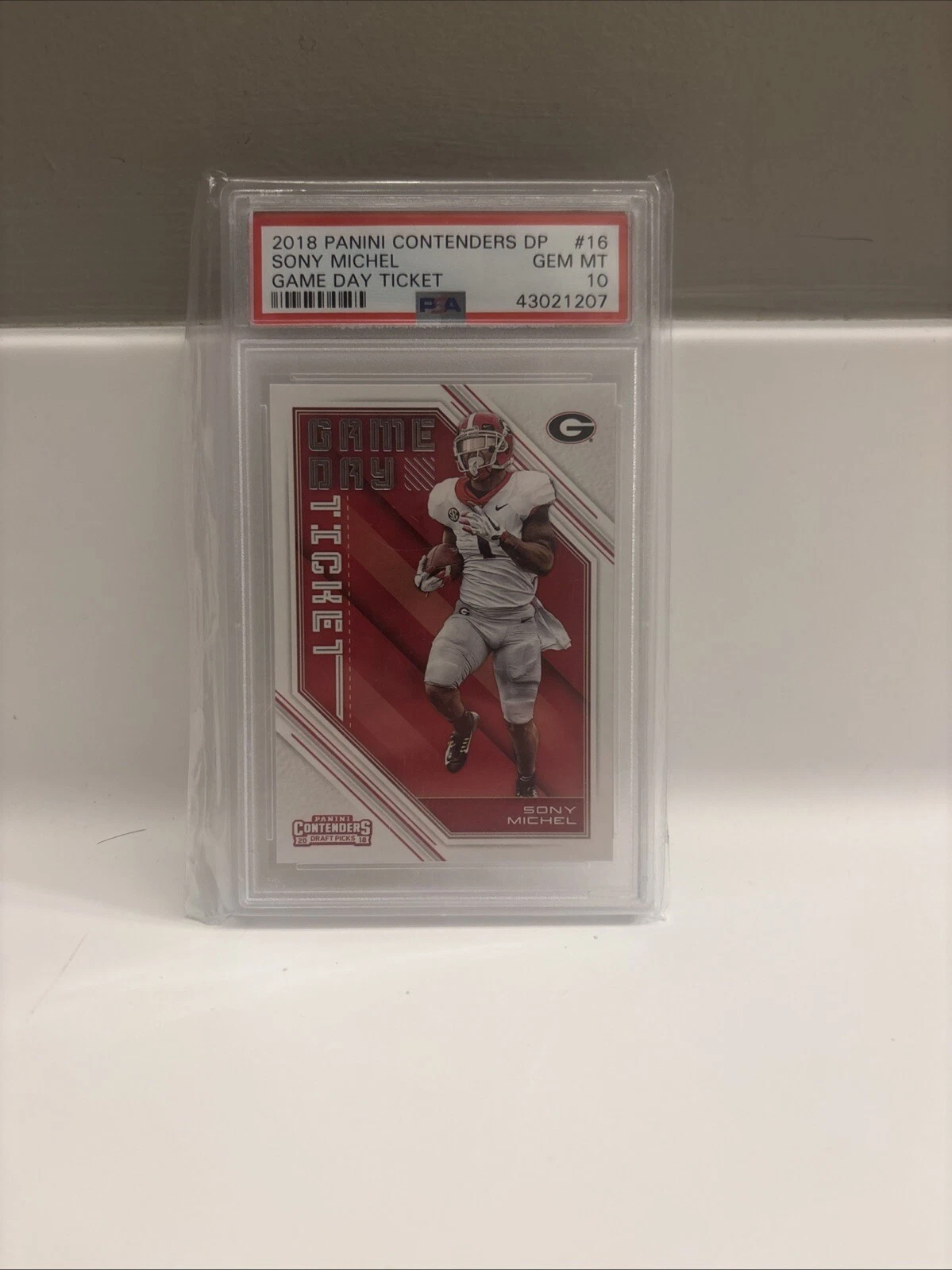 Sony Michel Panini Contenders Draft Picks Game Day Ticket #16 Base