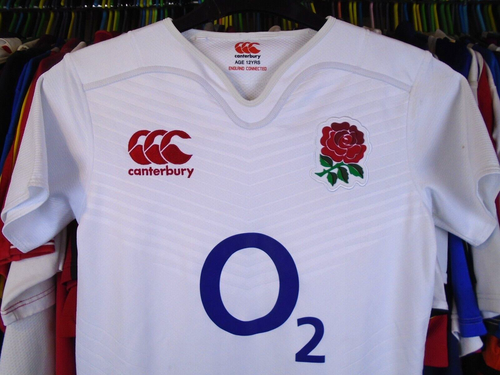 ENGLAND 2015-2016 CANTERBURY HOME RUGBY SHIRT TRIKOT TOP JUNGEN 11-12 JAHRE - Bild 2 von 6