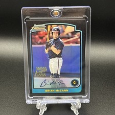 2003 Bowman Chrome Prospect Refractor 1st Autograph Brian McCann Atlanta Braves