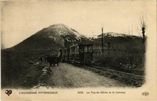 Old postcard steam tram - Le PUY-de-DOME et le tramway (105900)