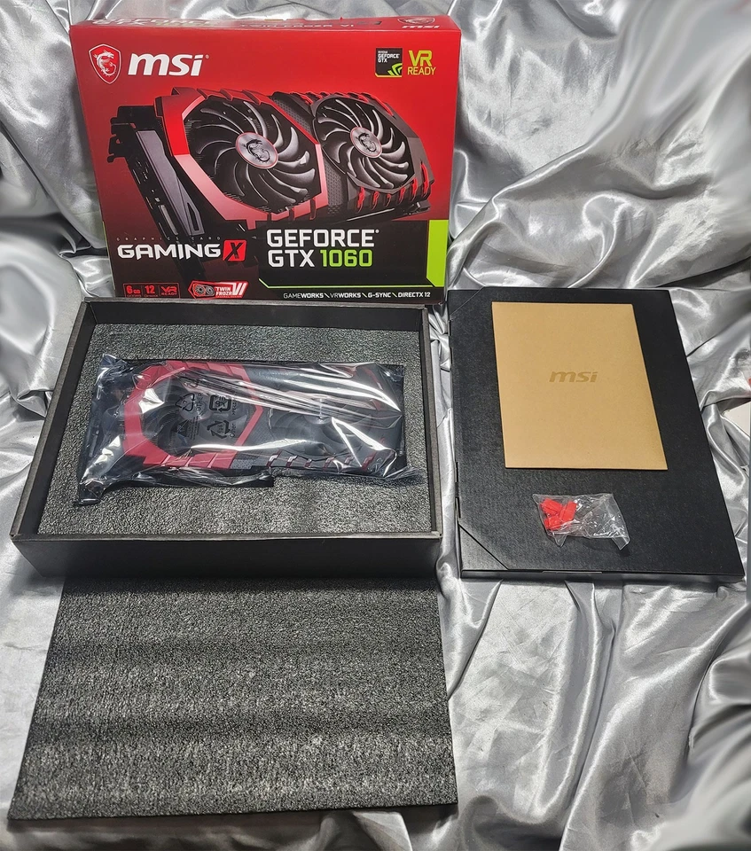 MSI NVIDIA GEFORCE GTX 1060 GAMING X 6GB DDR5 VIDEO CARD HDMI DP DL-DVI - CIB - Image 2 of 4
