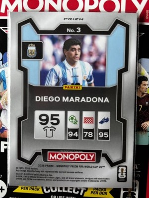 Maradona Diego maradona 2026 eBay | Cup World FIFA Monopoly Prizm Panini ジャケット・アウター