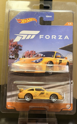 Hot Wheels Forza Porsche 911 GT3 Yellow 1:64 Diecast Car Unopened Box
