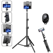 67" Heavy Duty Floor Tablet Tripod Stand Adjust for 7-11inch iPhone iPad Samsung