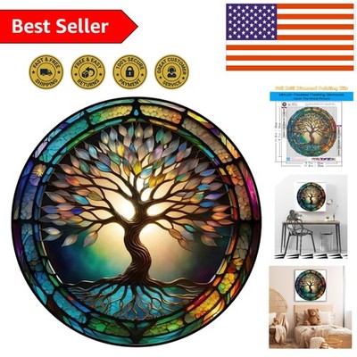Relax with 12x12 Tree of Life Diamond Painting Kit for Adults - 5D Gem Art