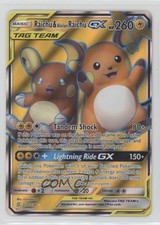 Full Art - Raichu & Alolan Raichu GX Pokemon Sun & Moon Unified Minds #220 on eBay