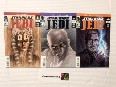 Star Wars Jedi Mace Windu 1st Asajj Ventress One Shot 2003 Lot Shaak Ti Dooku