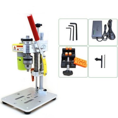Mini Bench Top Drill Press Desktop Drilling Machine with B10 Drill Chuck Set ot2