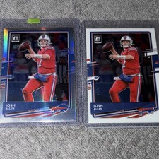 Panini 2020 Donruss Optic Silver Prizm/Base Josh Allen Buffalo Bills Lot (2)