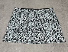 Tranquility by Colorado Clothing Skort Womens L White Green Black Leaf Print