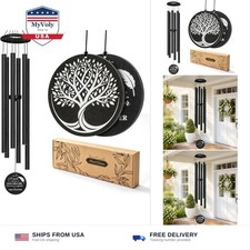 45 Inch Large Wind Chimes for Outside Deep Tone, Tree of Life Wind Chimes Out...