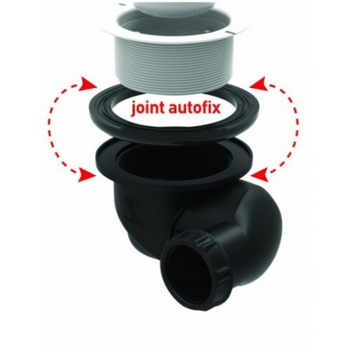 Bonde de douche 90 mm VALENTIN sortie orientable 180° anti-engorgement - 4