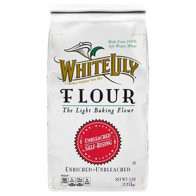 White Lily Unbleached Self Rising Flour, 5 lb Bag