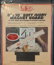 LoRan Magnet Board 8" x 10" Soft Ivory Made In USA New Sealed Craft Cross Stitch