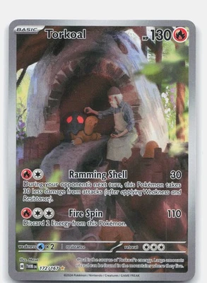 Torkoal Holo Illustration Rare SV06: Twilight Masquerade 172/167 NM - Image 1 of 2