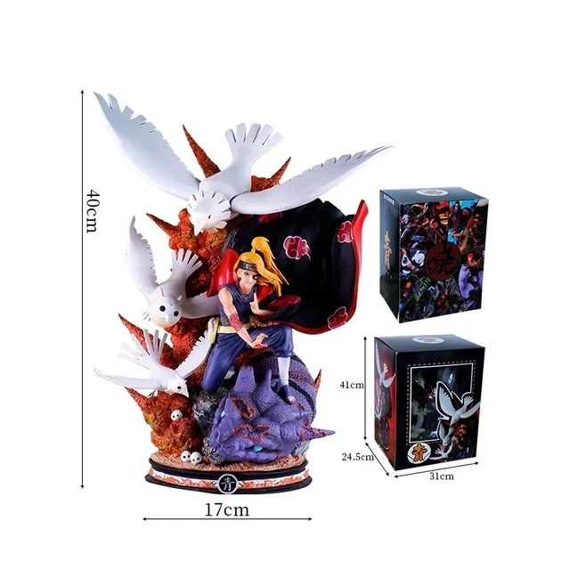 40cm Deidara Figure Naruto Anime Large PVC Statue Scene Collectible Model Toy - Image 4 of 4