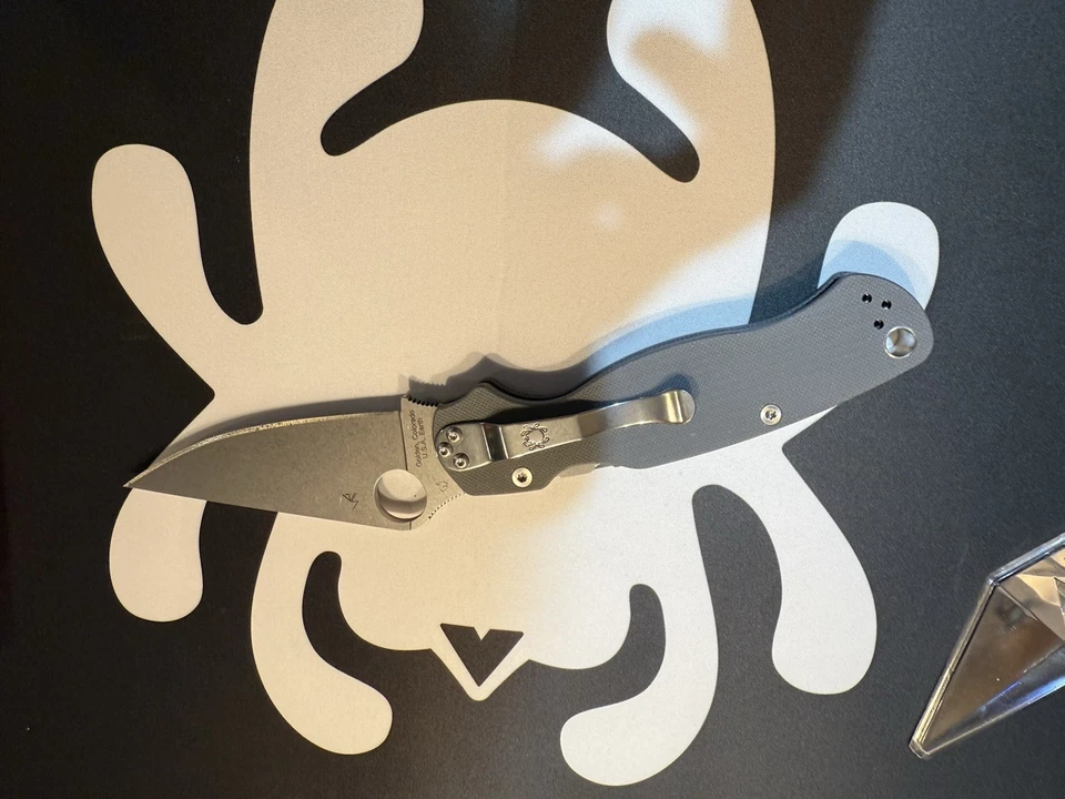 Spyderco Para military 2 Maxamet C81GPDGY2 Folding Pocket Knife - Image 2 of 4