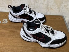 Nike Air Monarch IV 4E White Black Red 416355-101 Men s Size 9.5 4E Sneakers