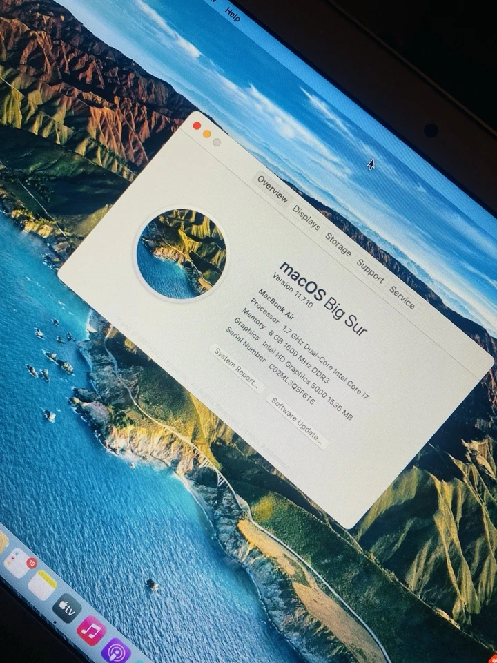 Apple MacBook Air 13 Zoll (256GB SSD, 8GB) Core i7, 1,7GHz - Bild 4 von 4