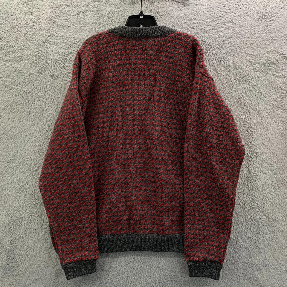 VTG LL BEAN Sweater Mens Size XXL Norway Wool Rayon Norwegian Birdseye - Image 2 of 4