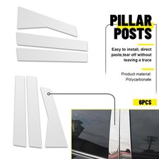 6pcs Chrome Plated Pillar Post Window Decal Sticker Fit For Honda Crv 2012-2016