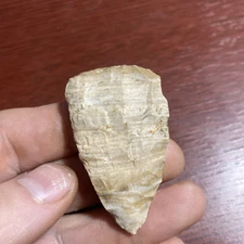 MLC s6390 2” Flint Celt Knife Blade Arrowhead Old Arkansas Stone Artifact