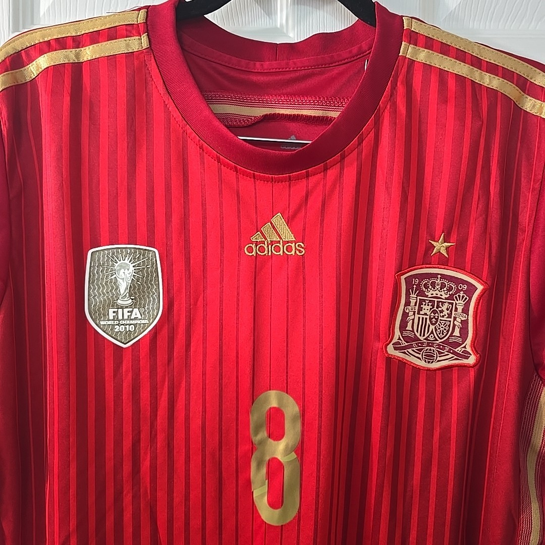 Adidas Spain FIFA 2010 World Cup World Champions Soccer Jersey Red