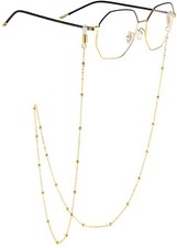 Stylish Eyeglass Chain for Women - 14K Gold Sunglasses Holder Necklace