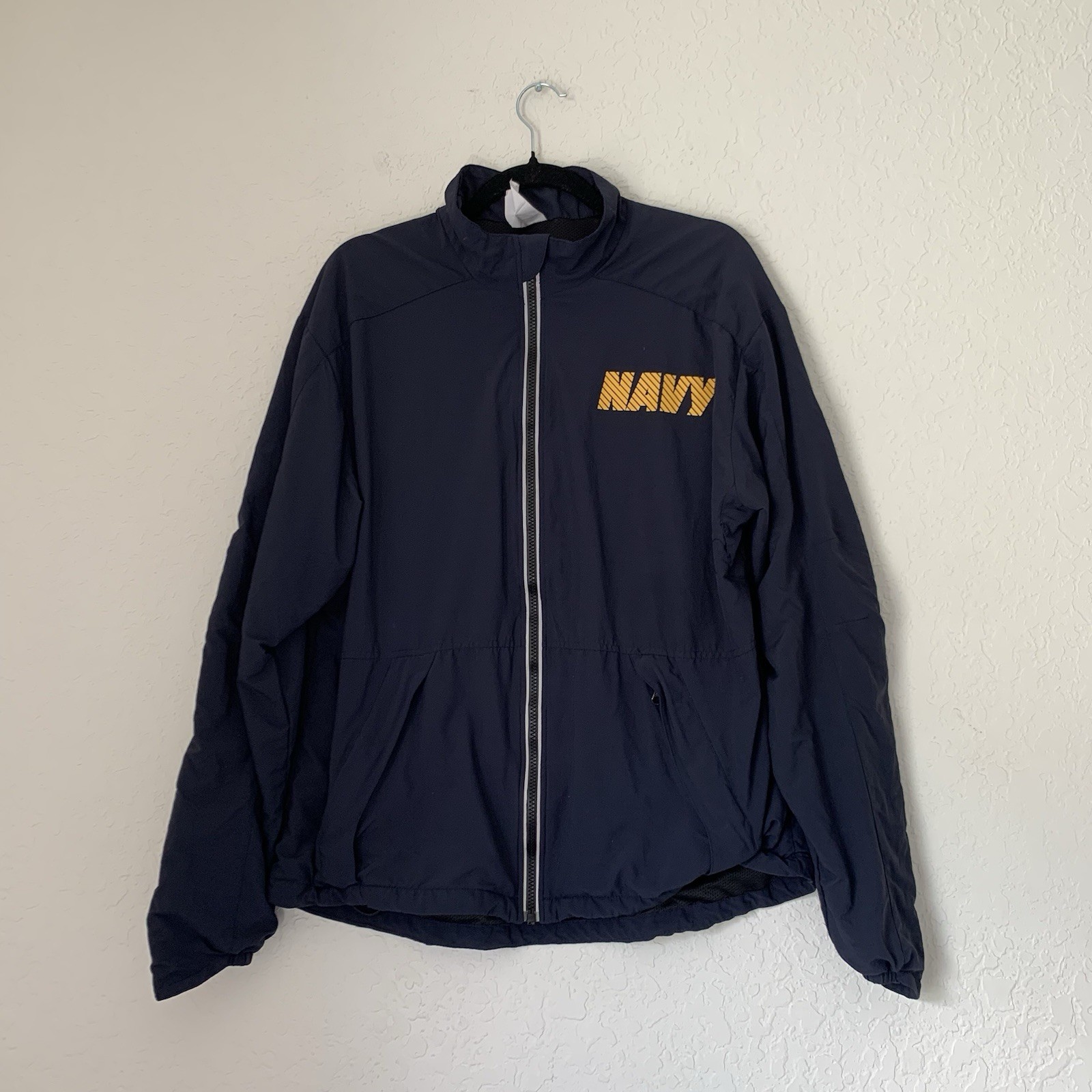 US Navy Running Jacket Medium Regular Reflective … - image 1