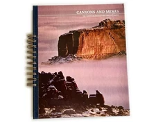 Blank Art Junk Journal Spiral Bound Vintage Mixed Page u Smash Book Canyons and