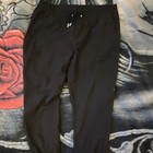 Fit over cross Black Solid Scrub Pull-On Pants XL Polyester/Spandex 365P — photo 1