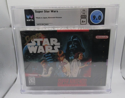 SNES Super Nintendo SUPER STAR WARS - WATA GRADED 9.0 A+  NEW & Factory Sealed!