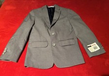 Izod Boys Casual Blazer Suit Gray Color Size 8 one pocket