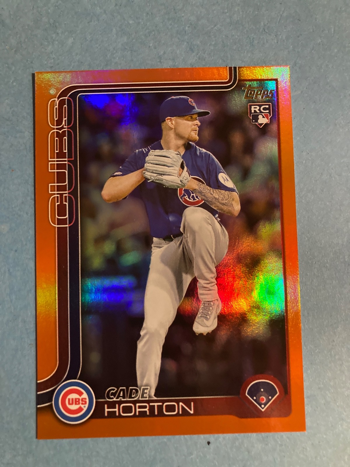 2025 Topps Update Cade Horton US140 Rookie Card Orange Foil 14/25