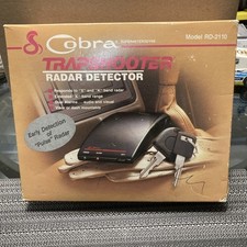 Vintage Cobra Trapshooter Radar Detector Model RD-2110 Complete Fuzz Buster