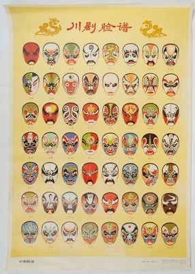 CHINESE OPERA MASKS / 川剧脸谱 Chuanju lianpu Sichuan Opera Masks 1986