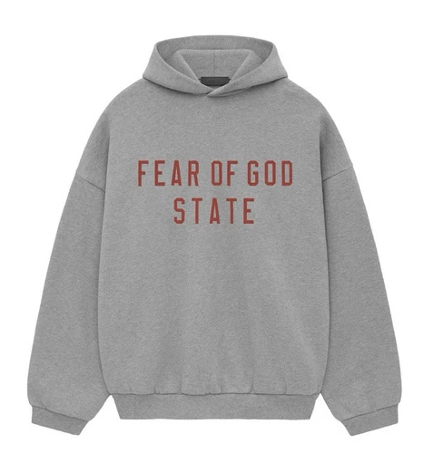Felpa con cappuccio nuova con etichette 2024 Fear Of God State "Dark Heather" 100% AUTENTICA taglia XXL